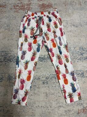 J. Crew x Ratti Seaside Painted Pineapple Jogger Pants for Women